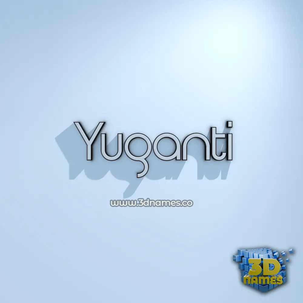 yuganti in White Logo Cold style - 3D name wallpaper