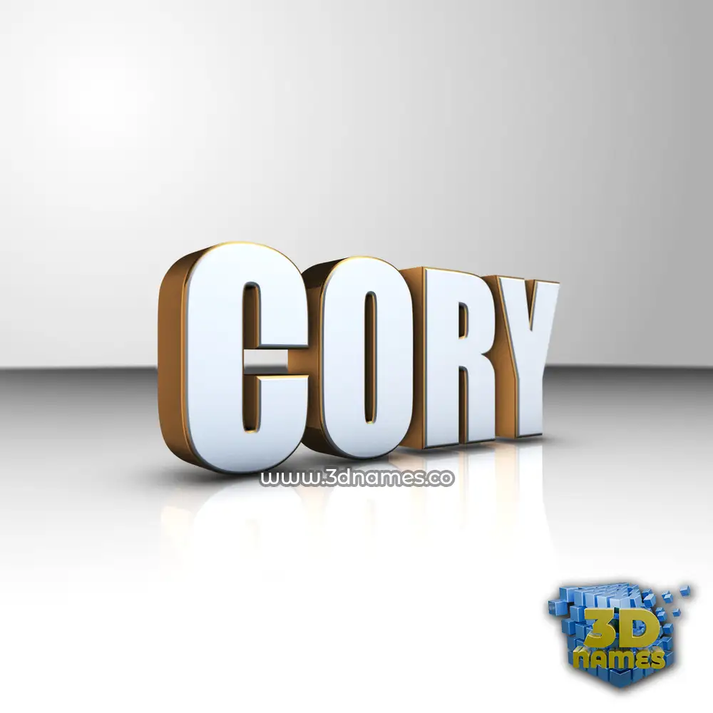 cory in White'n'Gold style - 3D name wallpaper