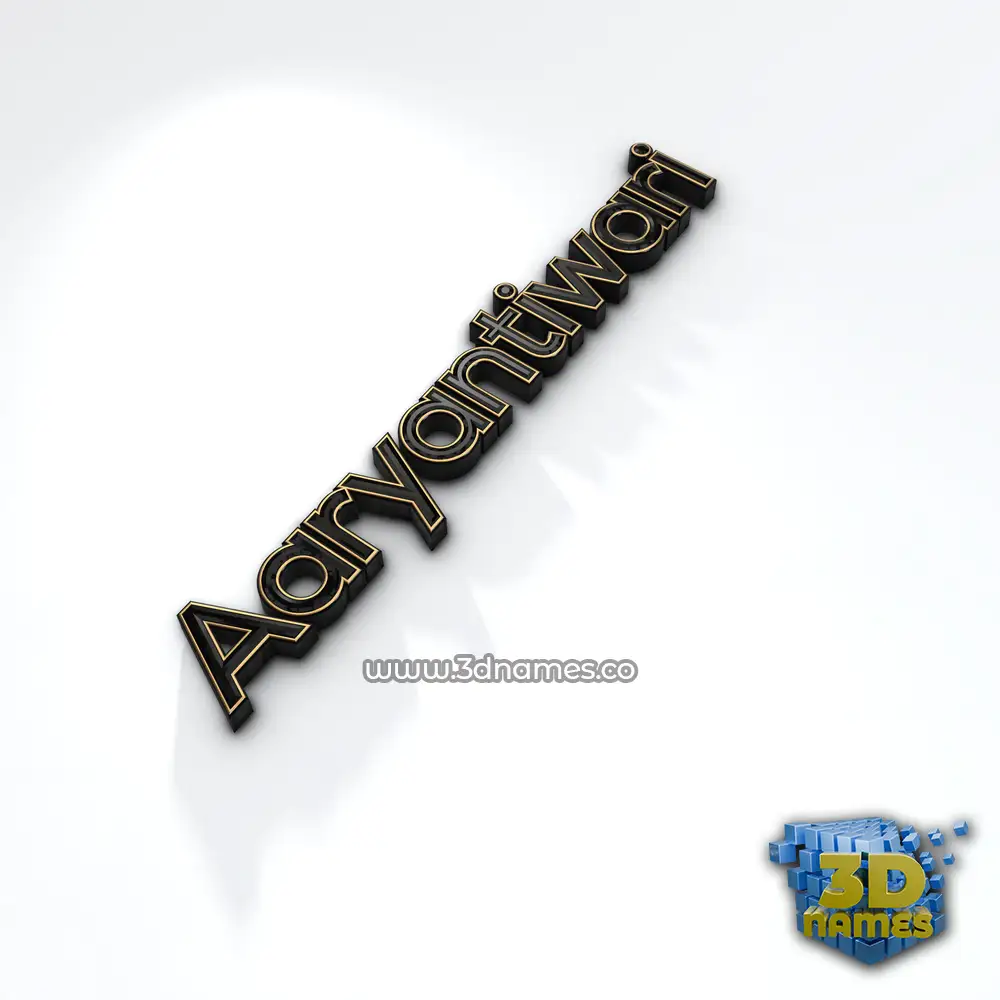 aaryantiwari in Black'n'White style - 3D name wallpaper