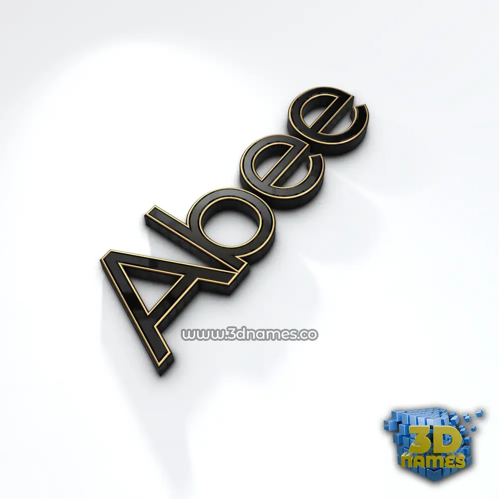 abee in Black'n'White style - 3D name wallpaper