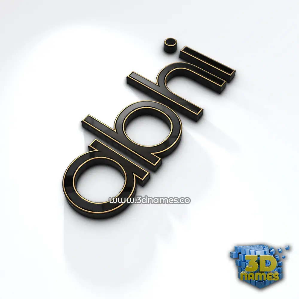 abhi in Black'n'White style - 3D name wallpaper