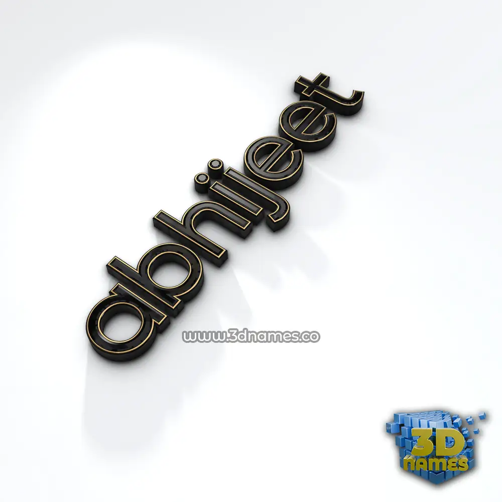 abhijeet in Black'n'White style - 3D name wallpaper
