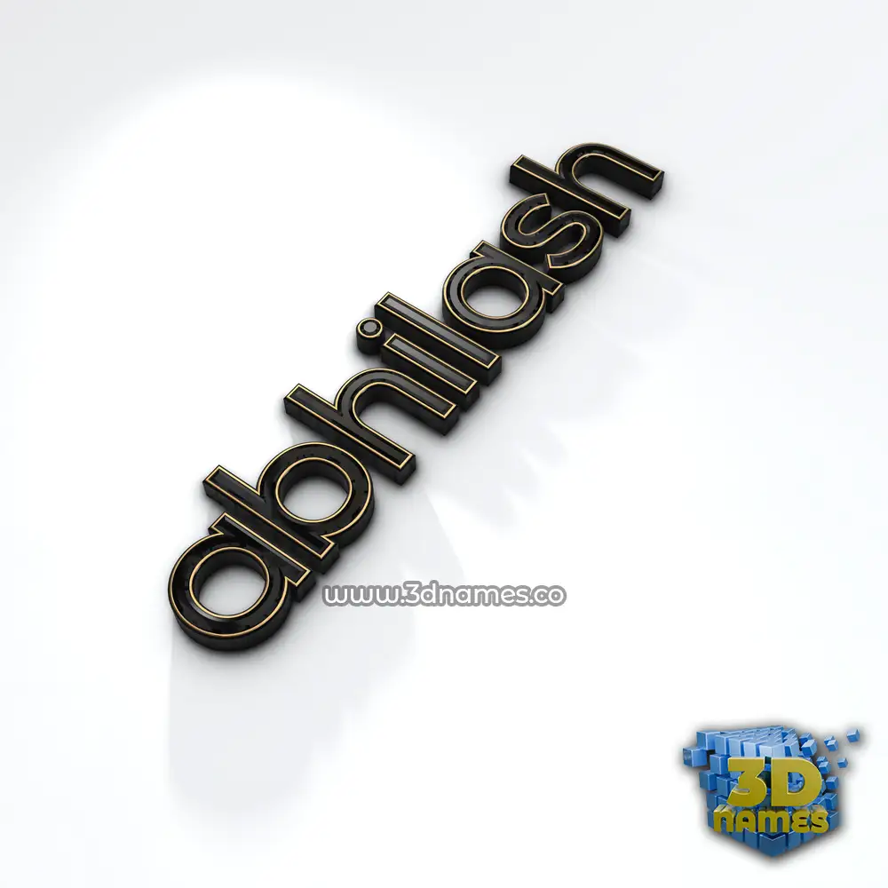 abhilash in Black'n'White style - 3D name wallpaper