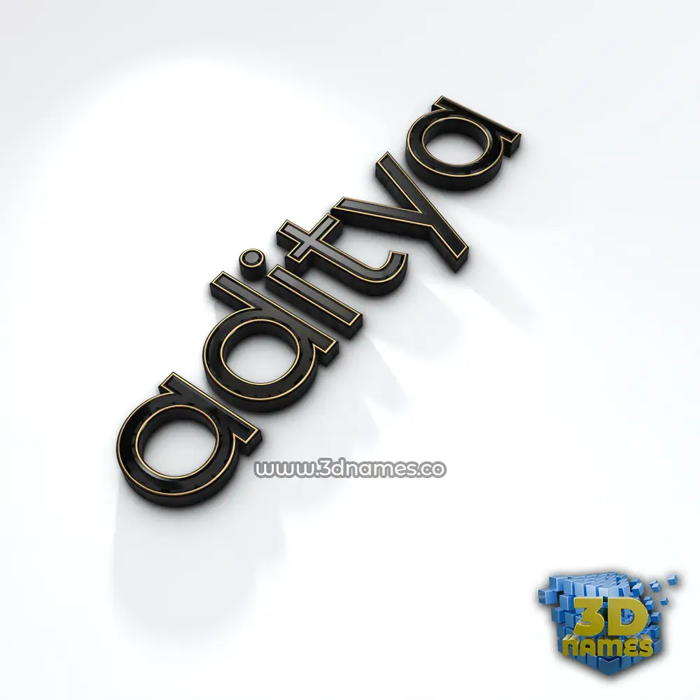 aditya in Black'n'White style - 3D name wallpaper