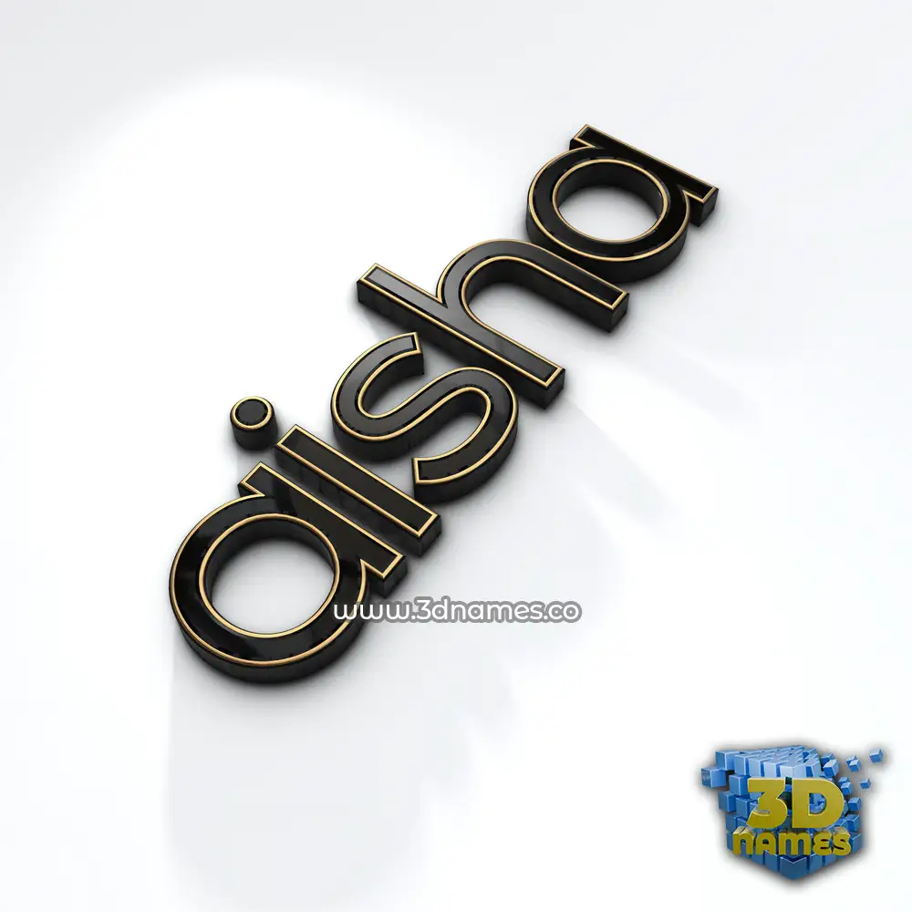 aisha in Black'n'White style - 3D name wallpaper