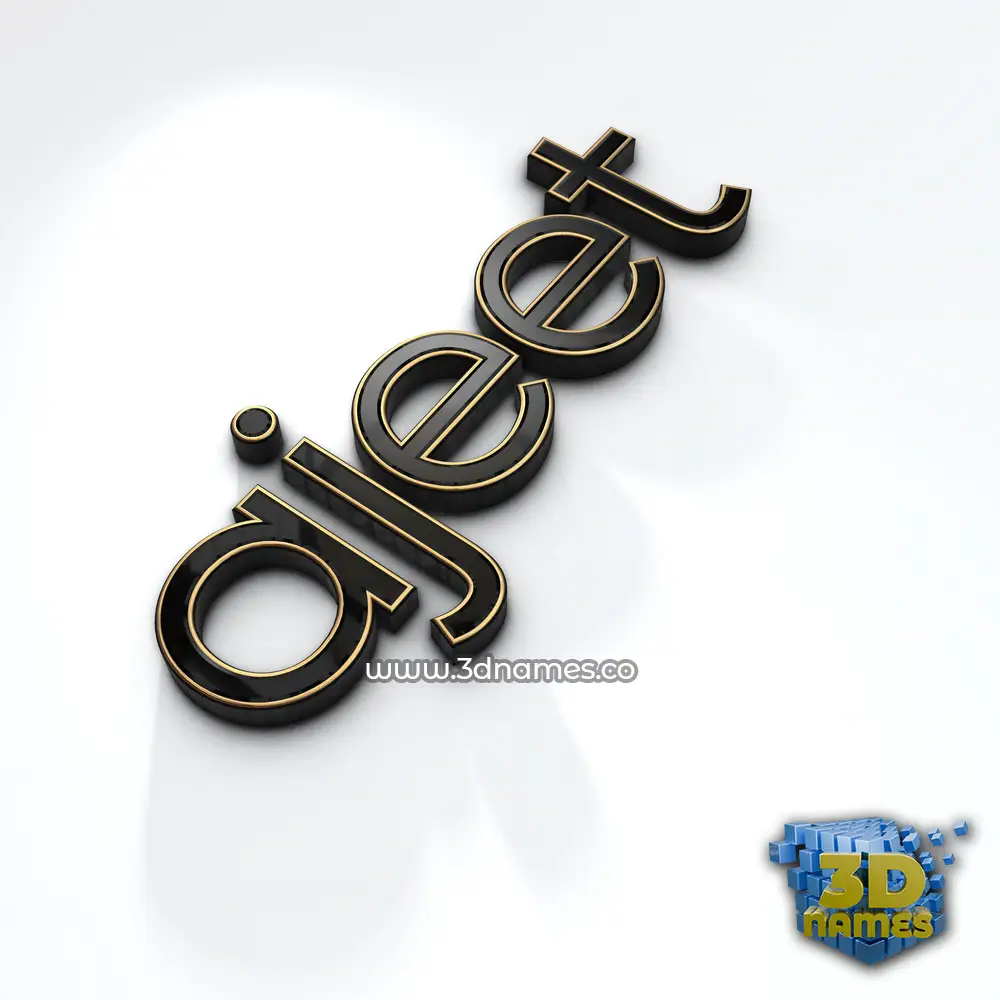 ajeet in Black'n'White style - 3D name wallpaper