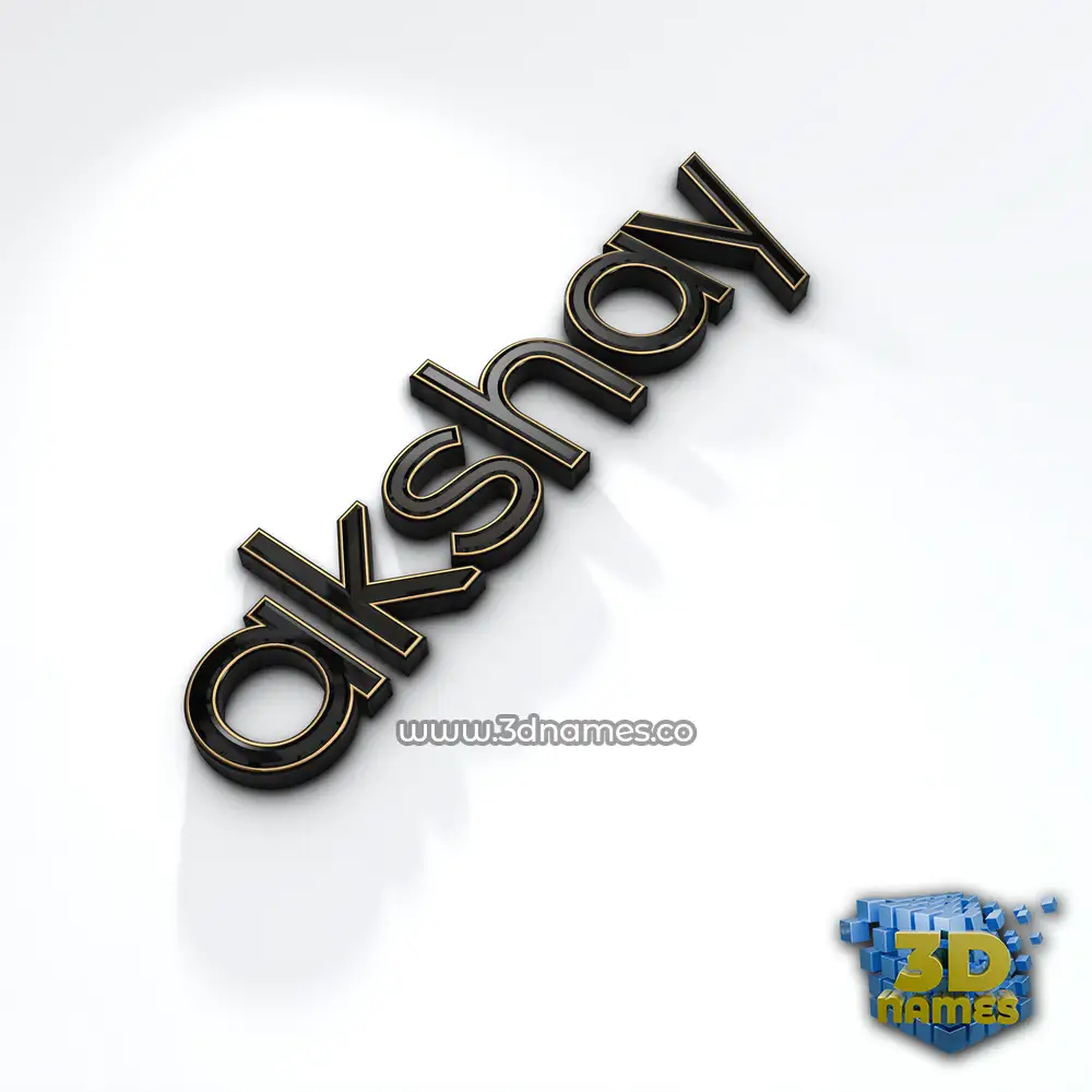 akshay in Black'n'White style - 3D name wallpaper
