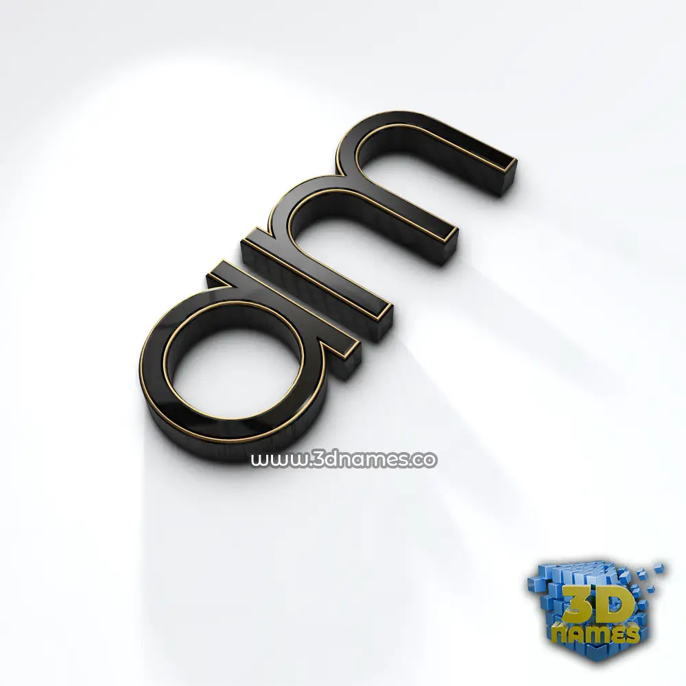 am in Black'n'White style - 3D name wallpaper