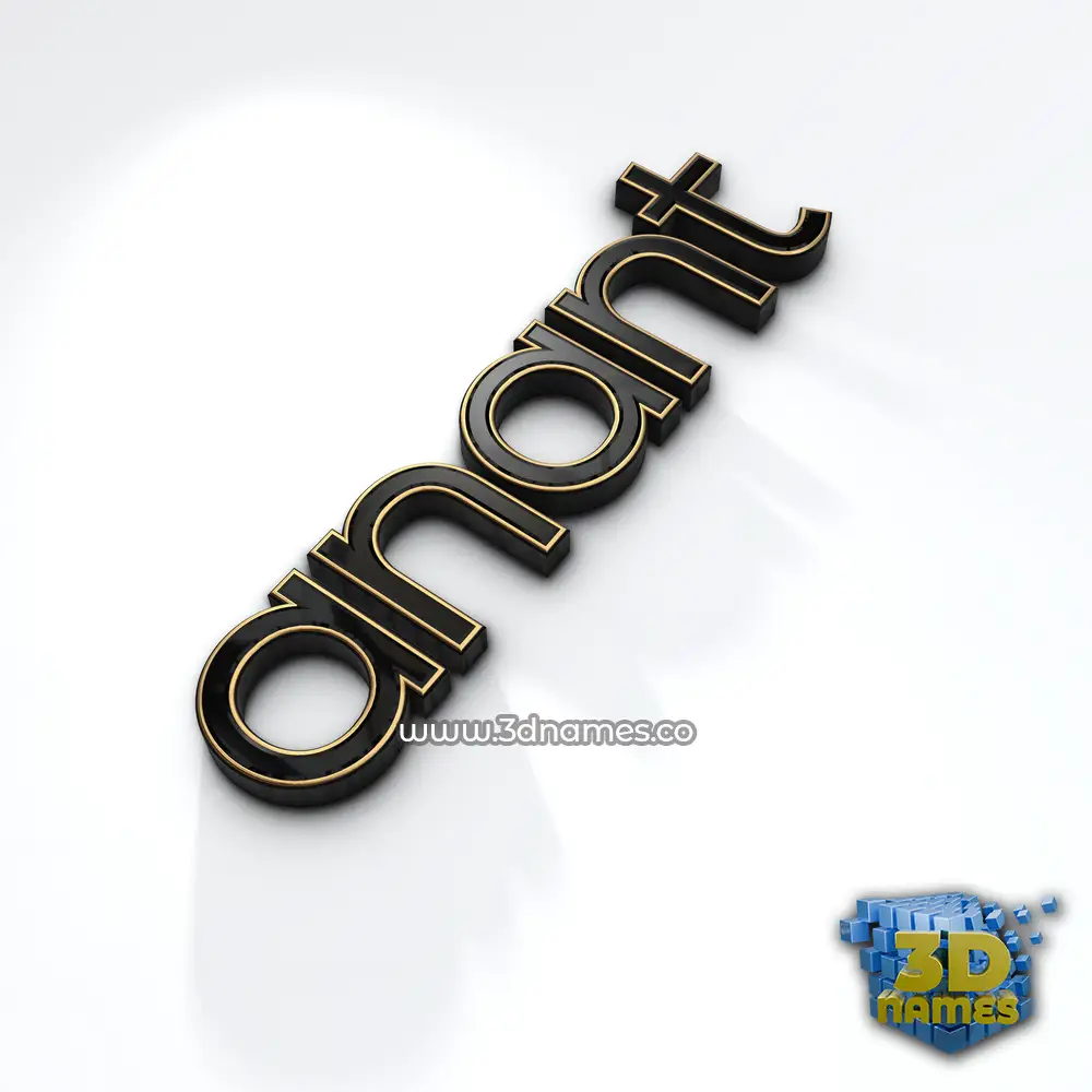 anant in Black'n'White style - 3D name wallpaper