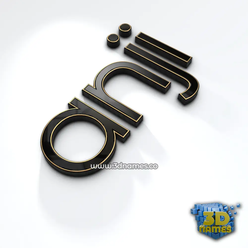 anji in Black'n'White style - 3D name wallpaper