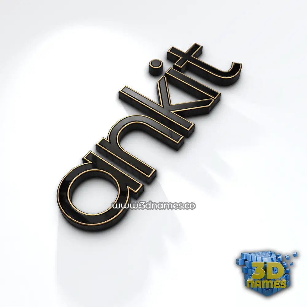 ankit in Black'n'White style - 3D name wallpaper