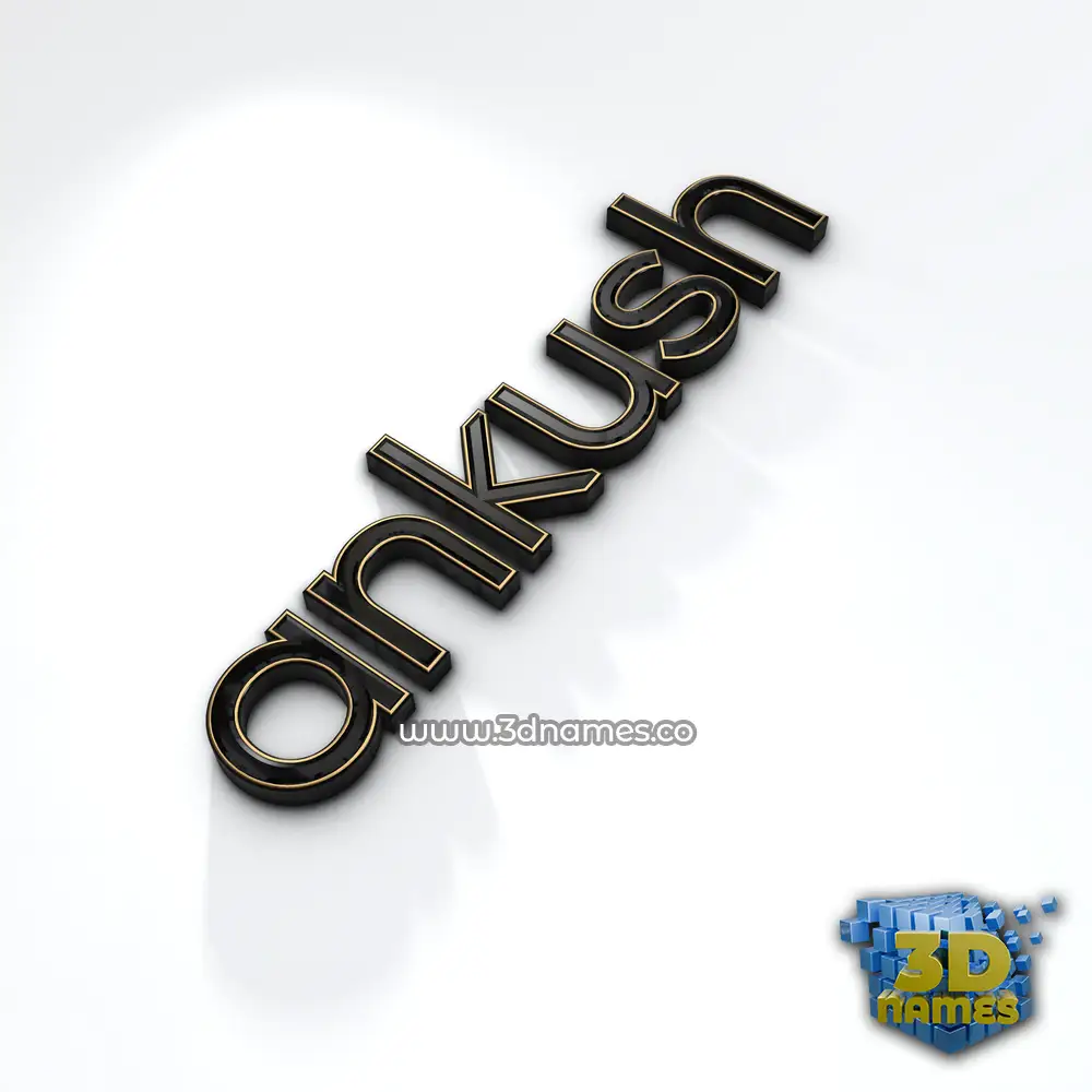 ankush in Black'n'White style - 3D name wallpaper