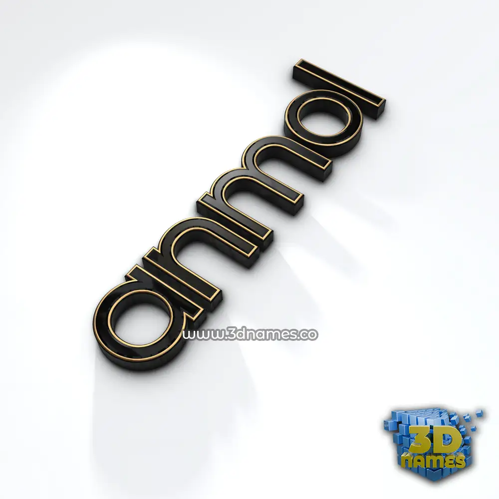 anmol in Black'n'White style - 3D name wallpaper