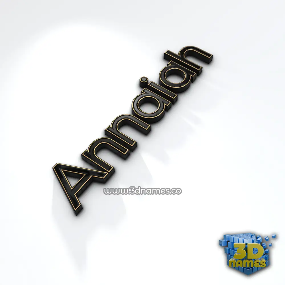 annaiah in Black'n'White style - 3D name wallpaper