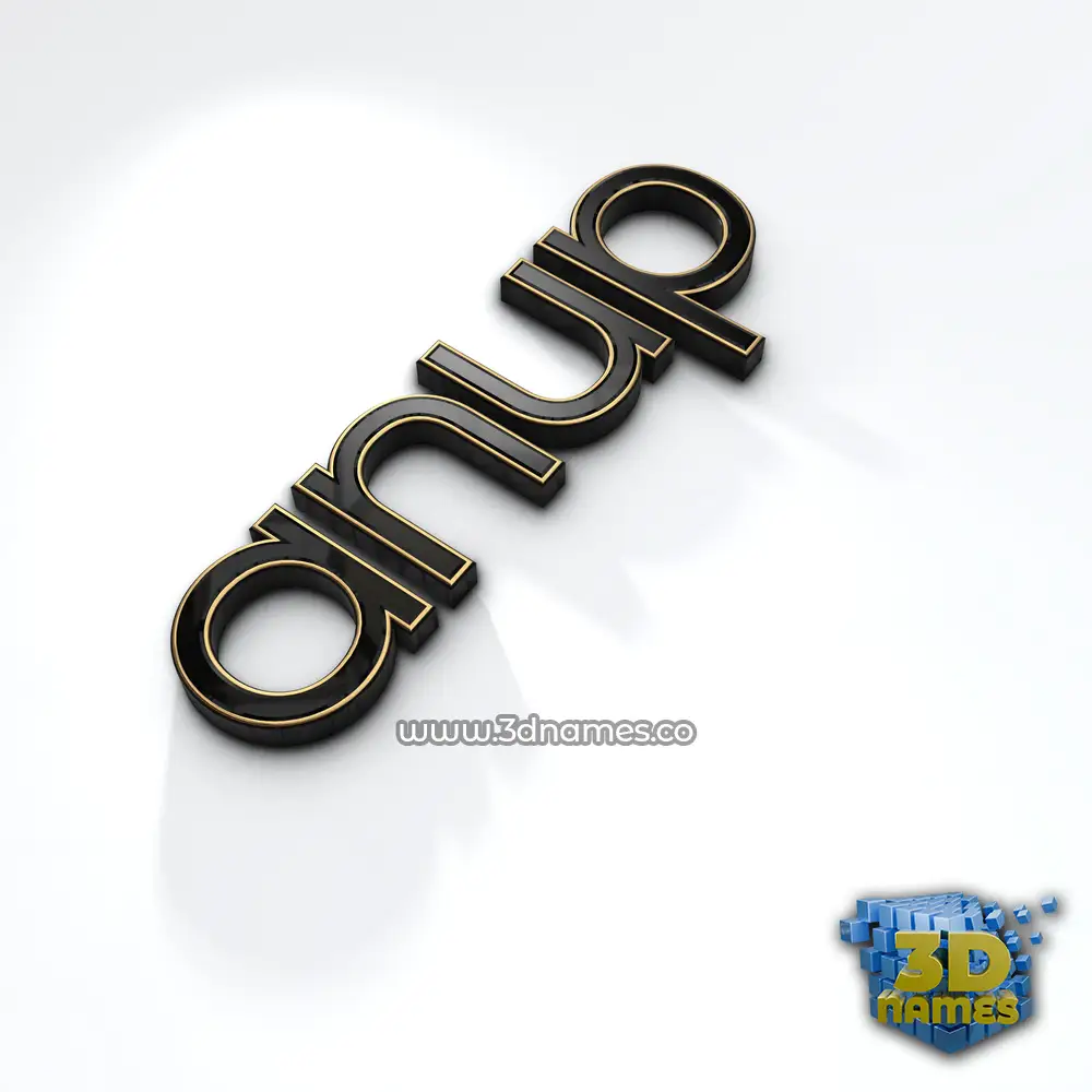 anup in Black'n'White style - 3D name wallpaper