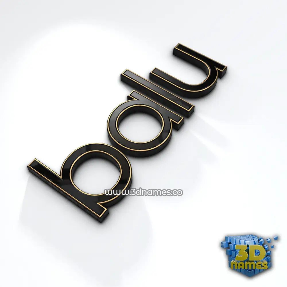 balu in Black'n'White style - 3D name wallpaper