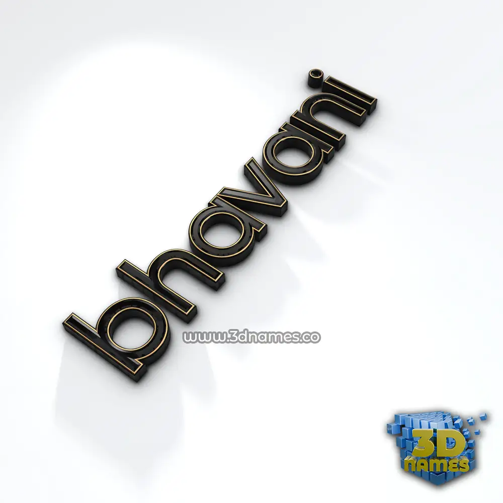 bhavani in Black'n'White style - 3D name wallpaper