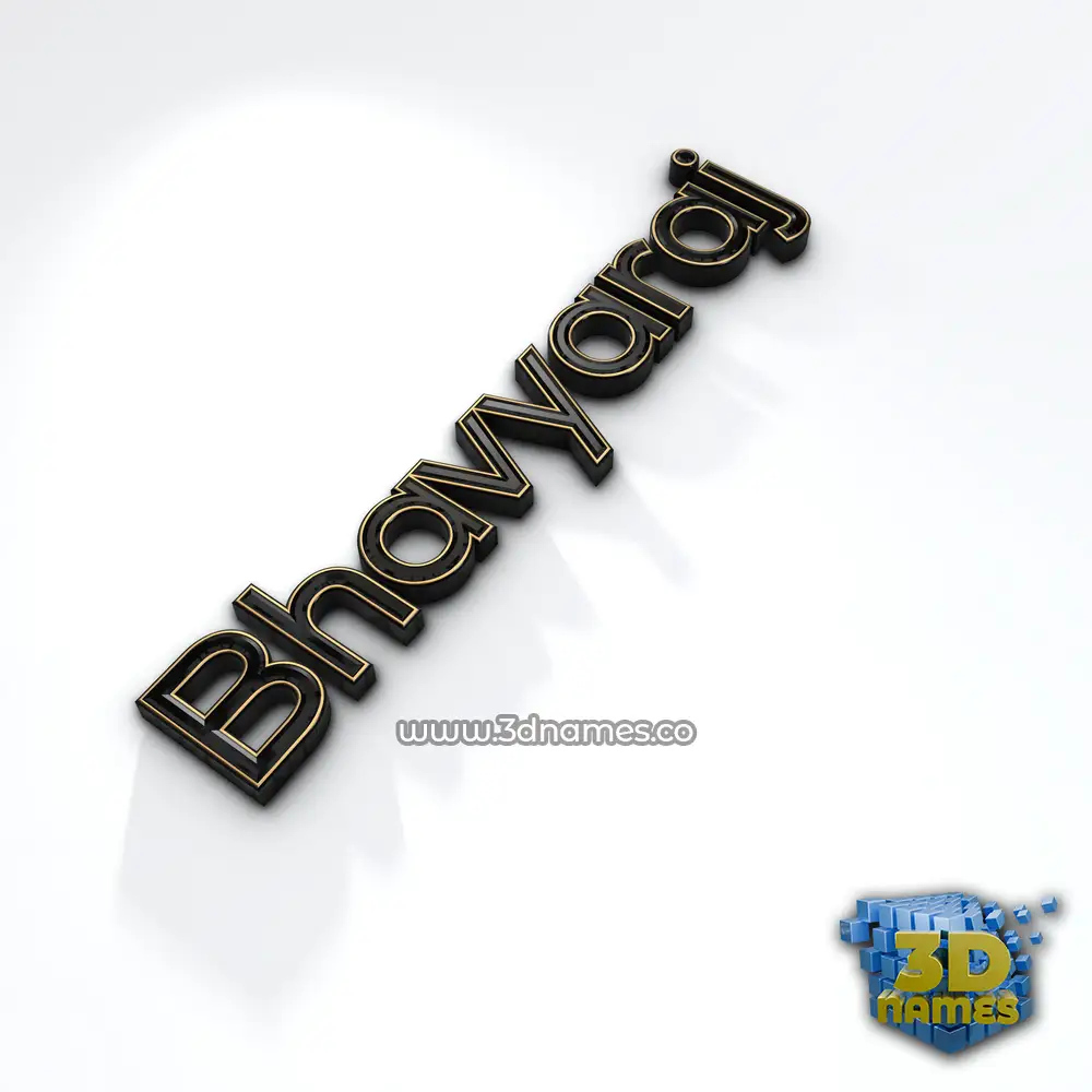 bhavyaraj in Black'n'White style - 3D name wallpaper