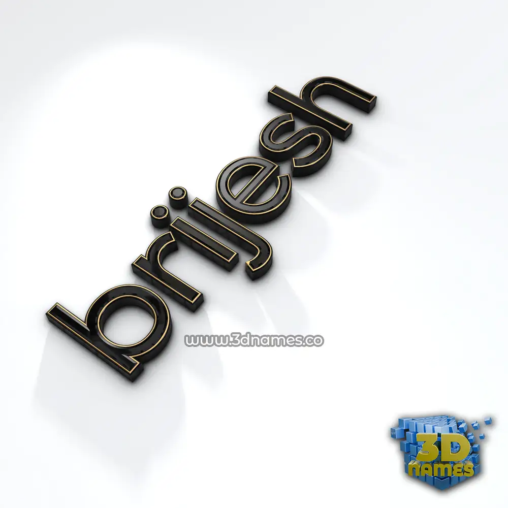 brijesh in Black'n'White style - 3D name wallpaper