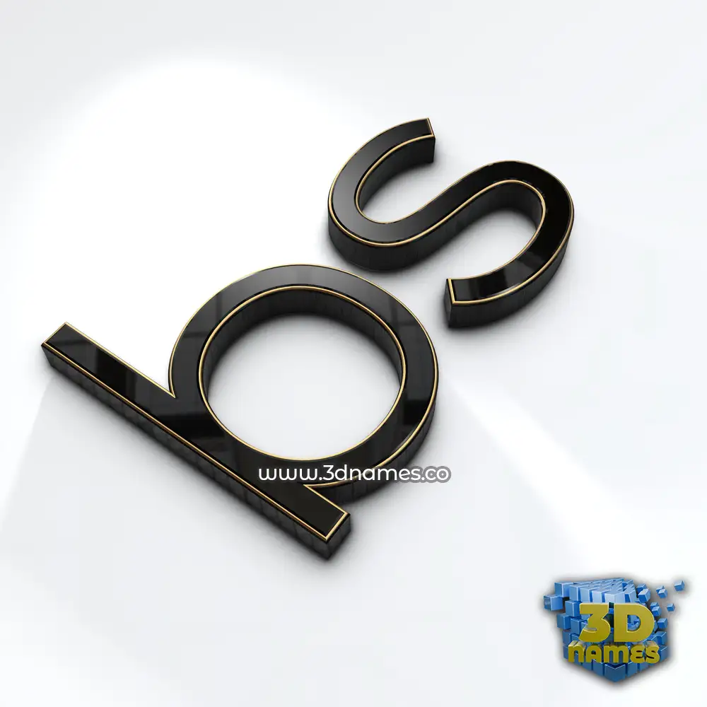 bs in Black'n'White style - 3D name wallpaper