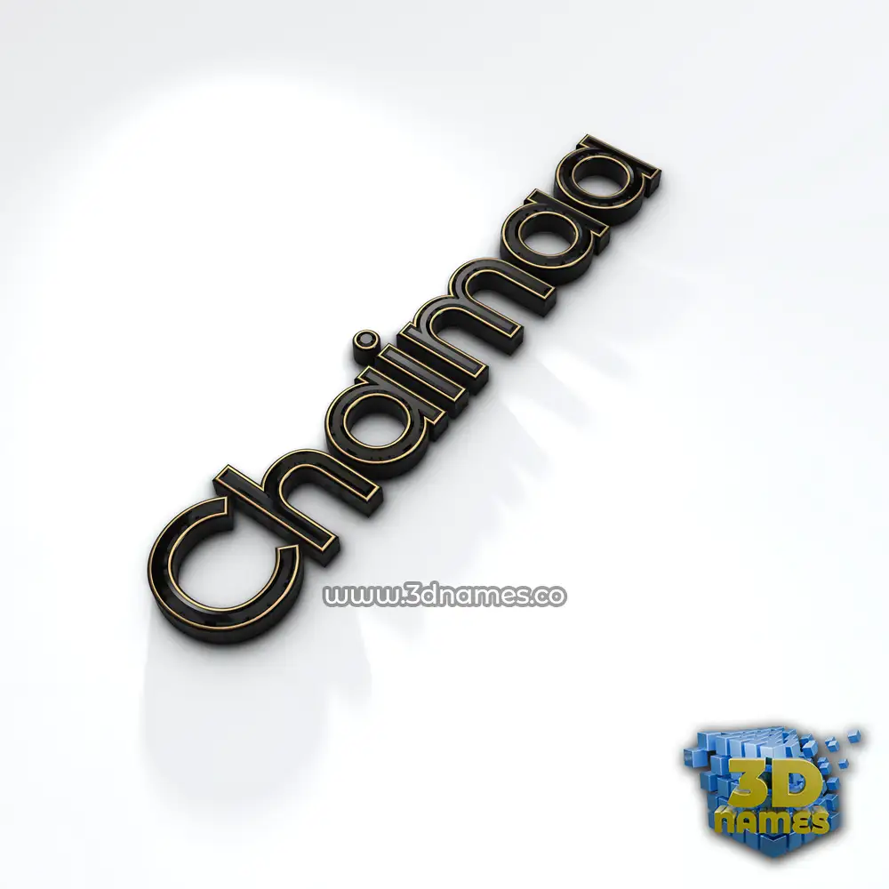 chaimaa in Black'n'White style - 3D name wallpaper