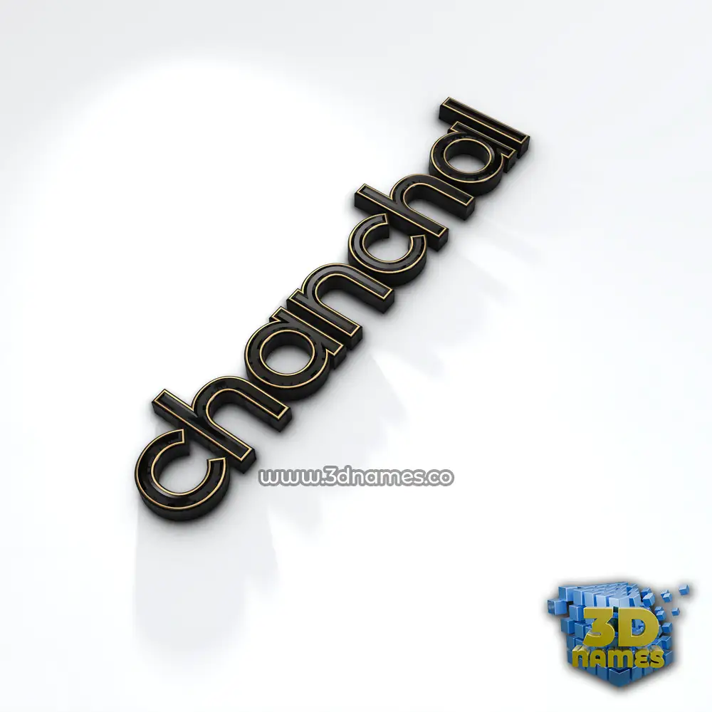 chanchal in Black'n'White style - 3D name wallpaper