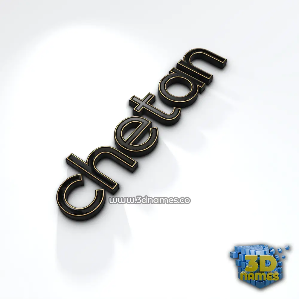 chetan in Black'n'White style - 3D name wallpaper