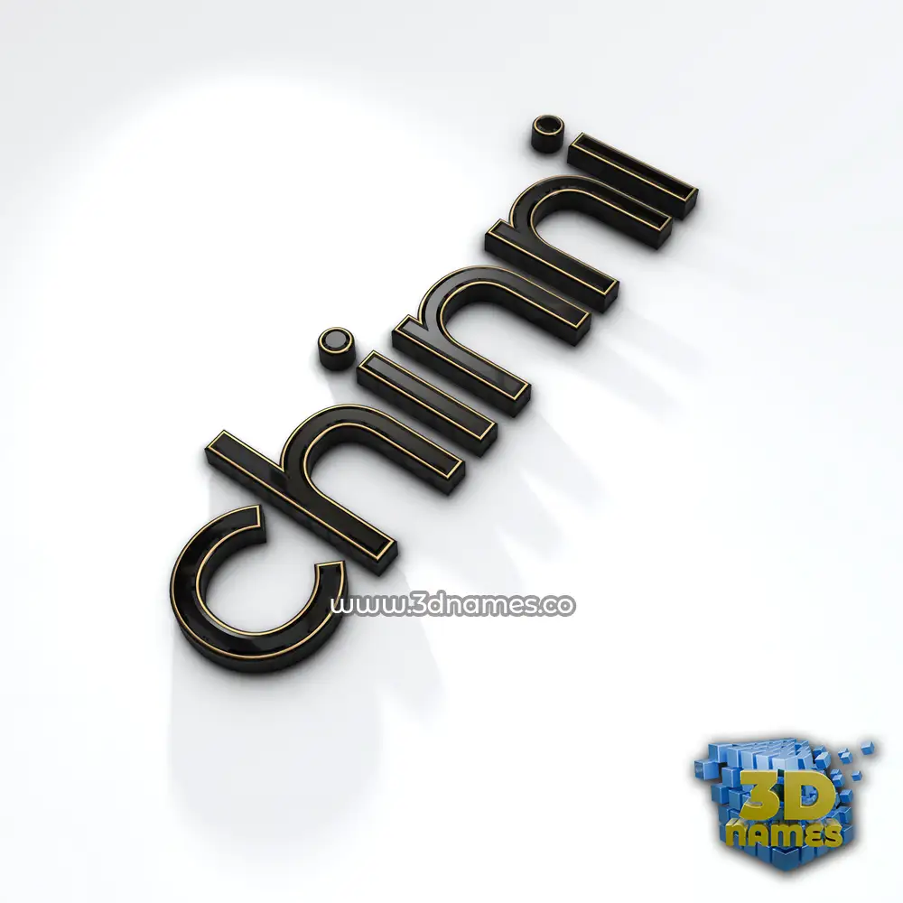 chinni in Black'n'White style - 3D name wallpaper