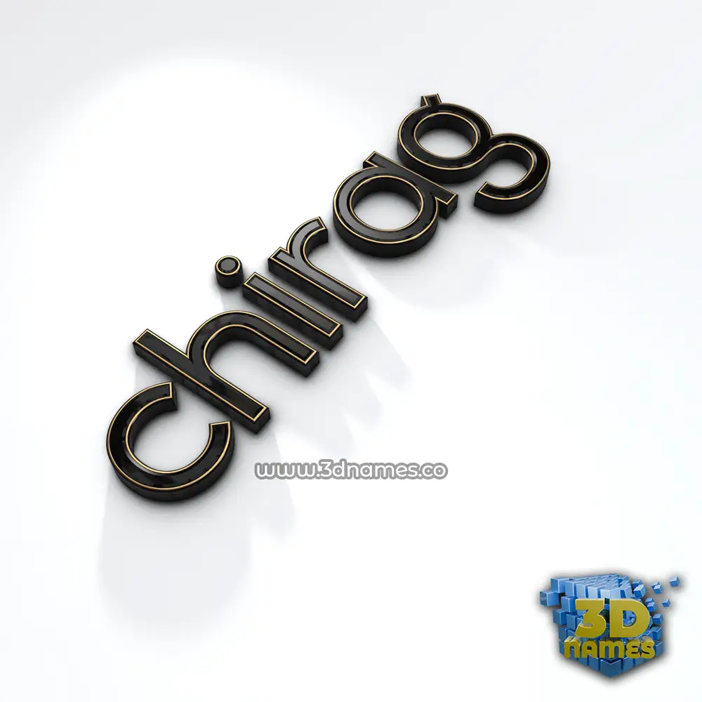 chirag in Black'n'White style - 3D name wallpaper