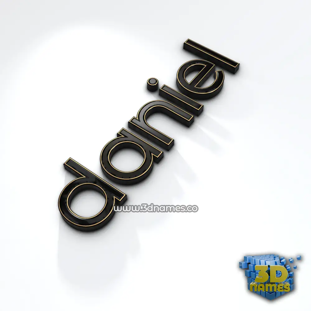 daniel in Black'n'White style - 3D name wallpaper