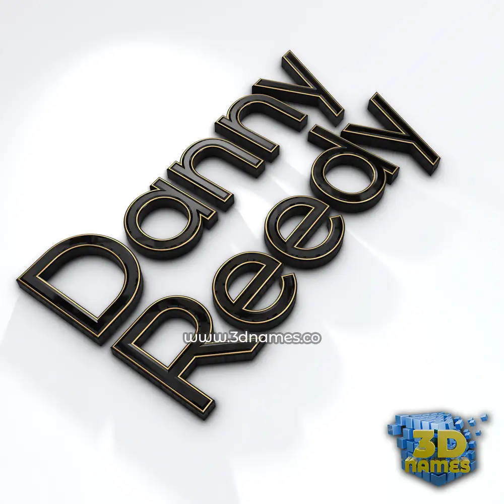 danny reedy in Black'n'White style - 3D name wallpaper