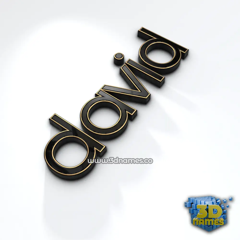 david in Black'n'White style - 3D name wallpaper