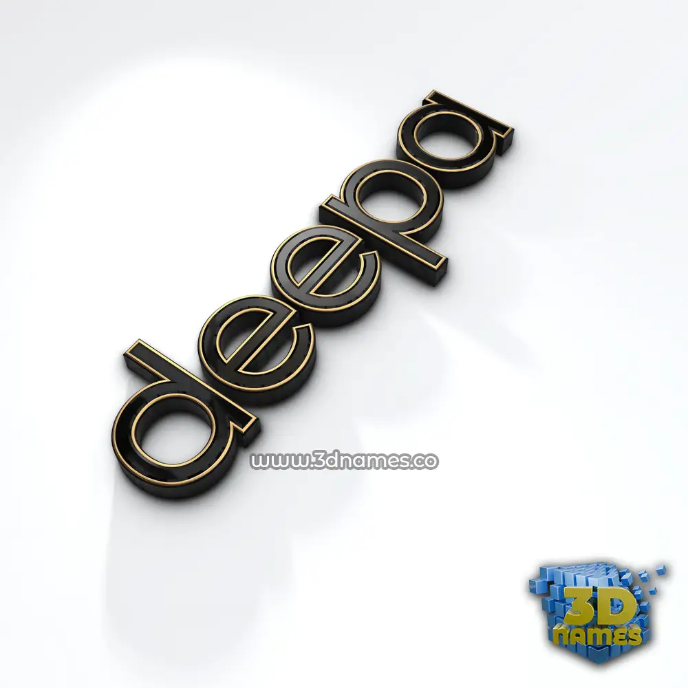 deepa in Black'n'White style - 3D name wallpaper