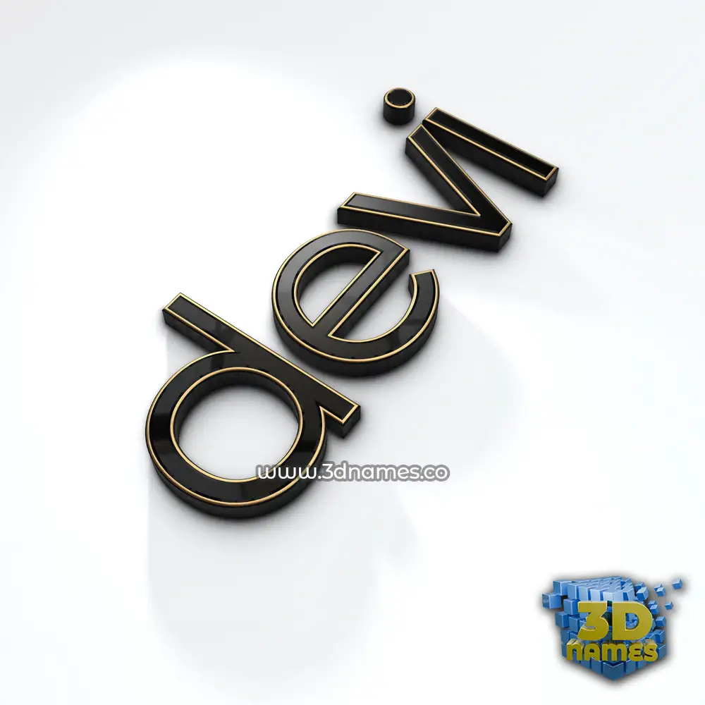 devi in Black'n'White style - 3D name wallpaper