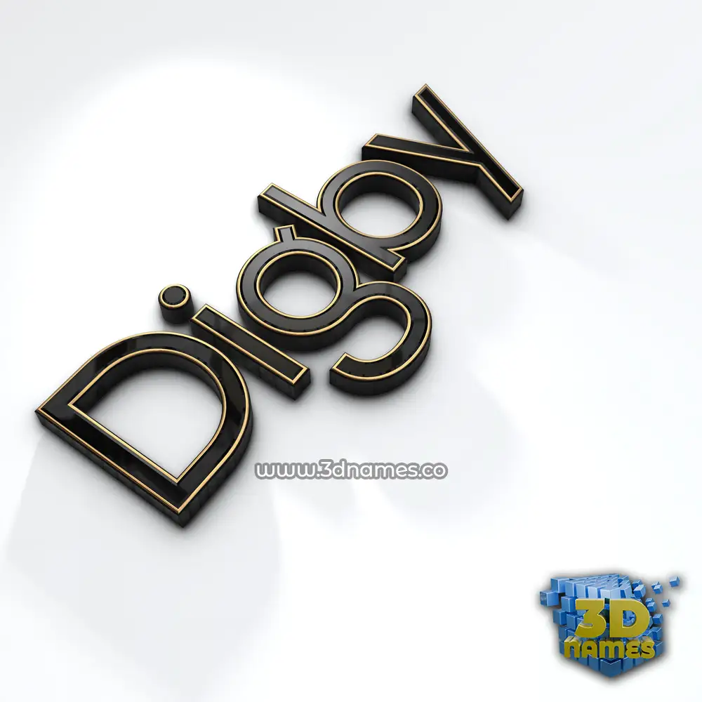 digby in Black'n'White style - 3D name wallpaper