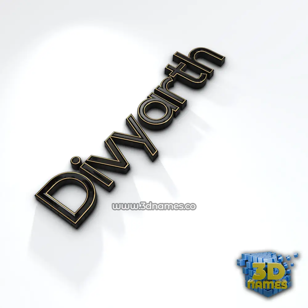 divyarth in Black'n'White style - 3D name wallpaper