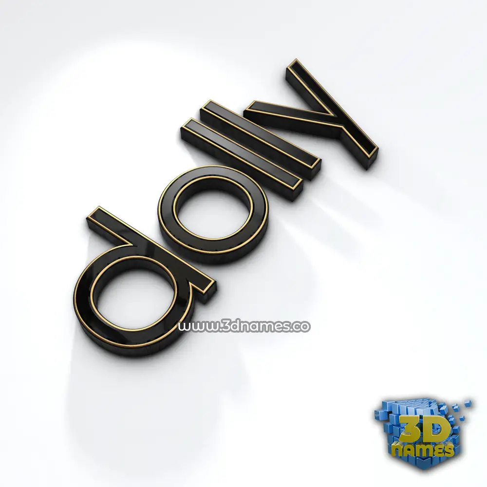 dolly in Black'n'White style - 3D name wallpaper