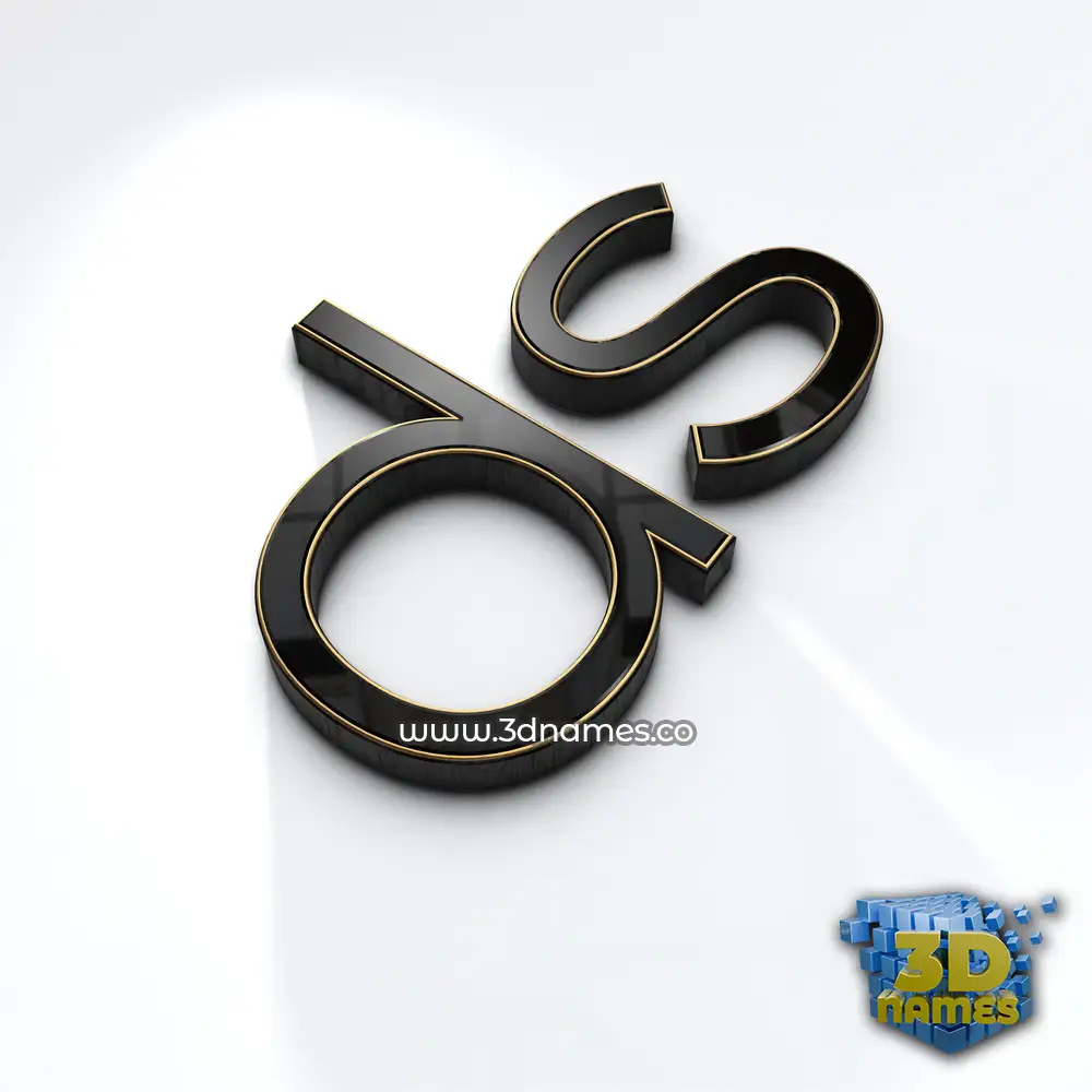 ds in Black'n'White style - 3D name wallpaper