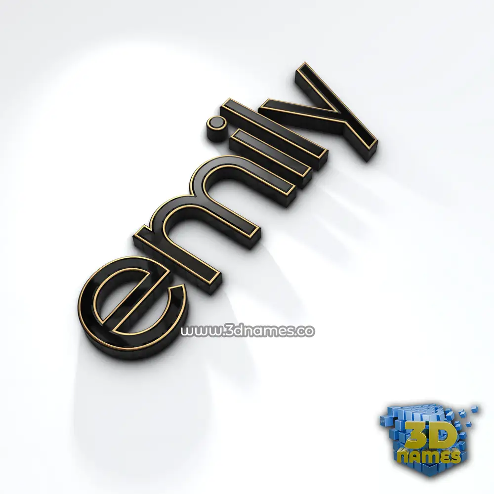 emily in Black'n'White style - 3D name wallpaper