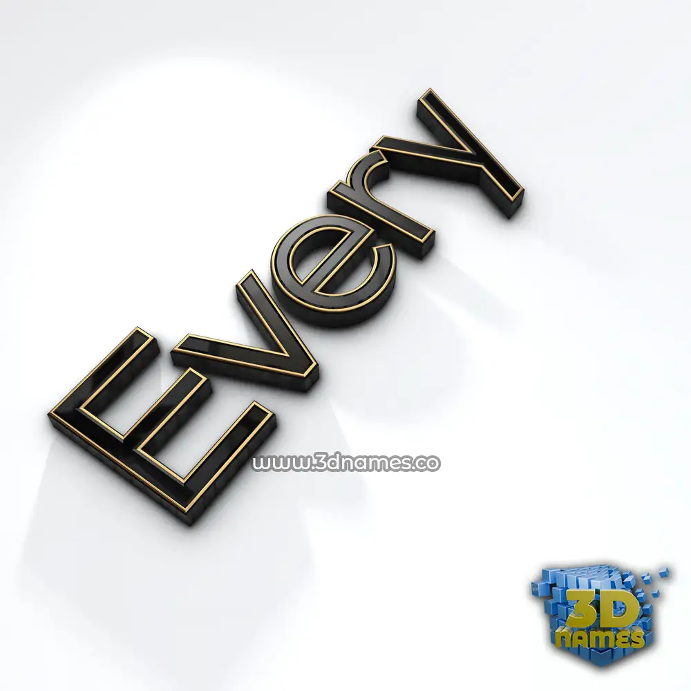every in Black'n'White style - 3D name wallpaper