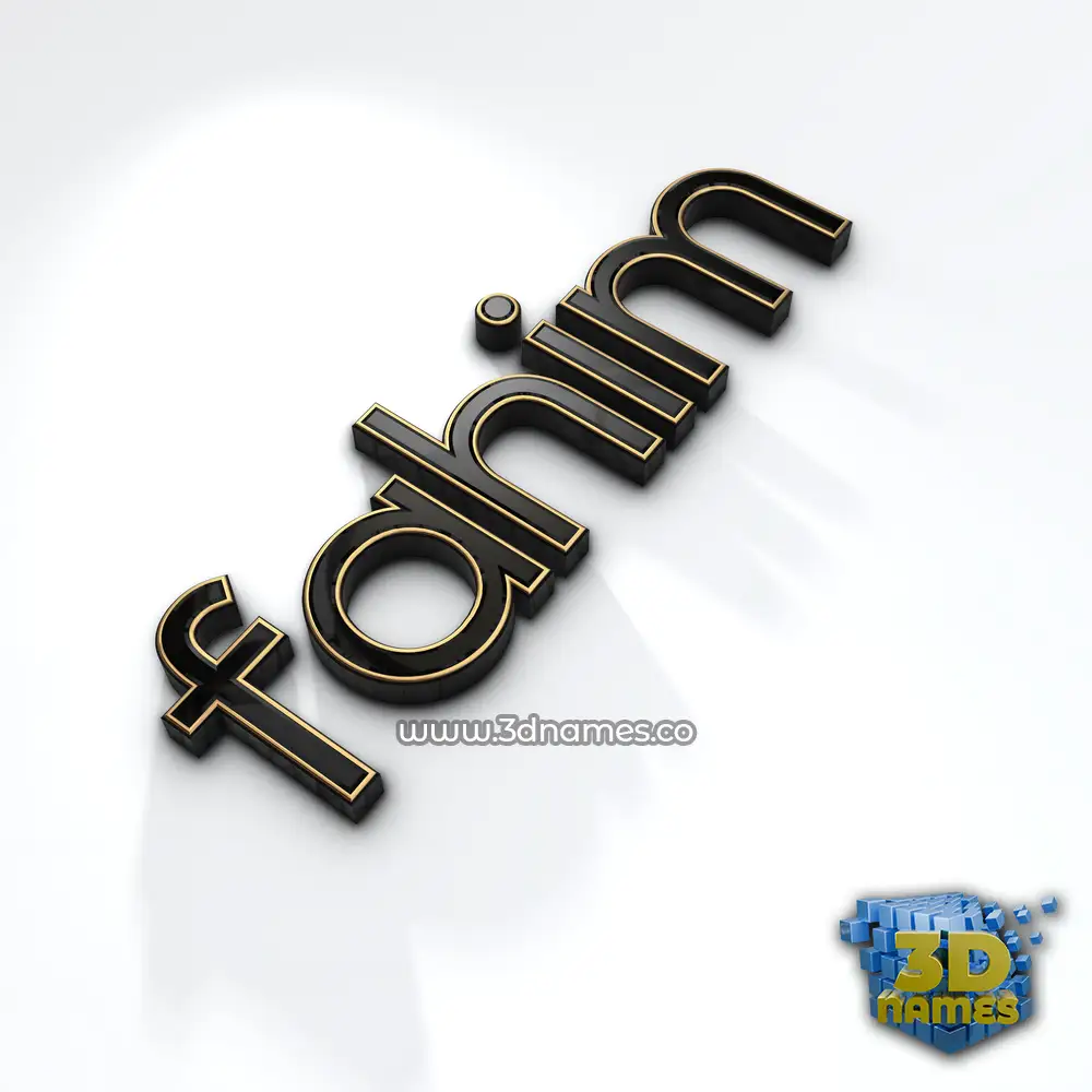 fahim in Black'n'White style - 3D name wallpaper