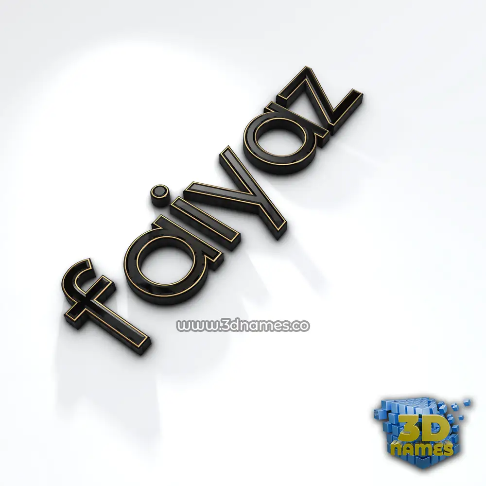 faiyaz in Black'n'White style - 3D name wallpaper