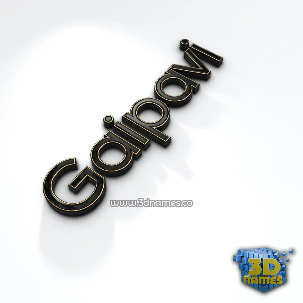 gaipavi in Black'n'White style - 3D name wallpaper