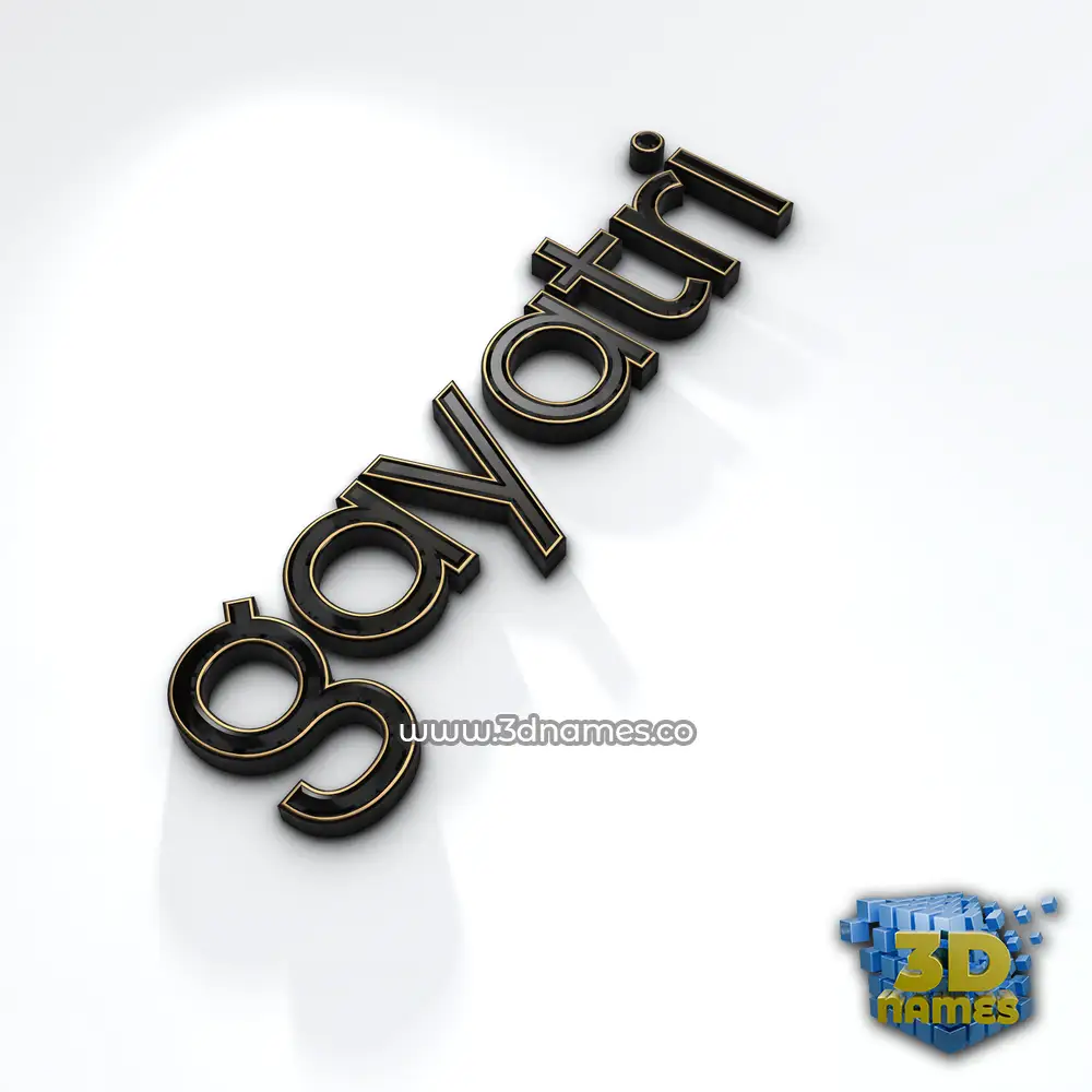 gayatri in Black'n'White style - 3D name wallpaper