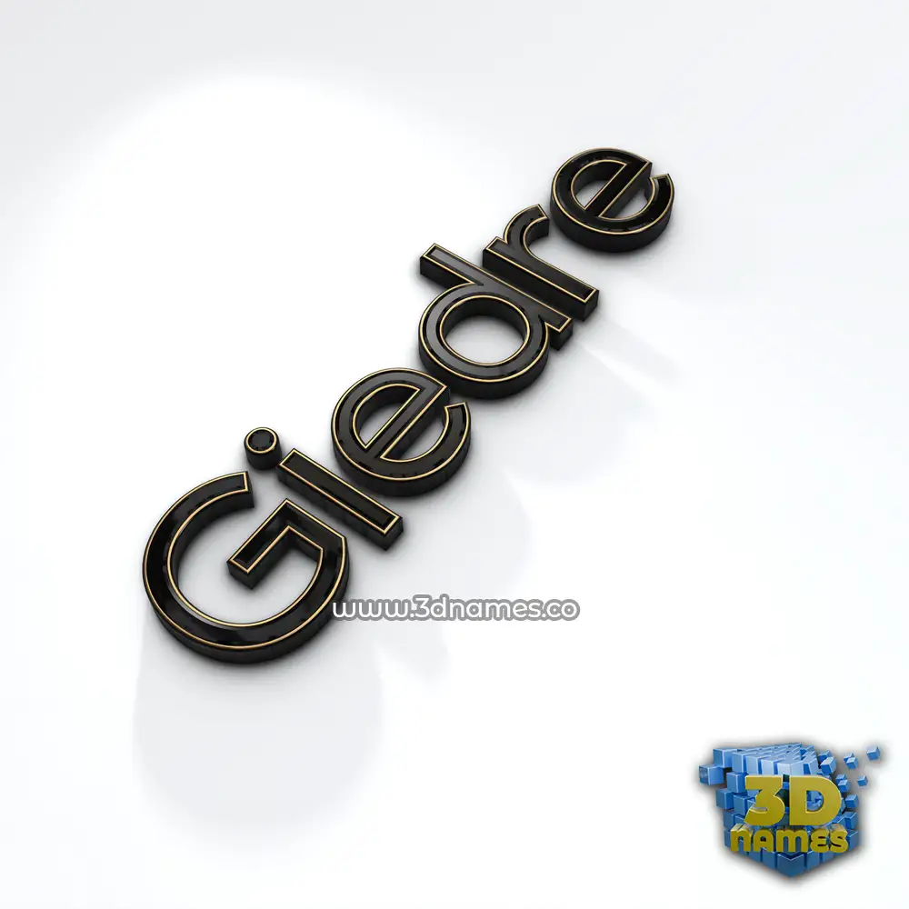 giedre in Black'n'White style - 3D name wallpaper