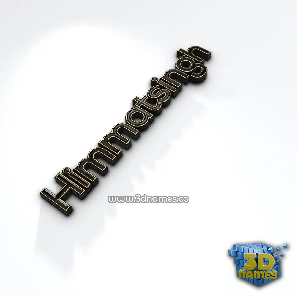 himmatsingh in Black'n'White style - 3D name wallpaper