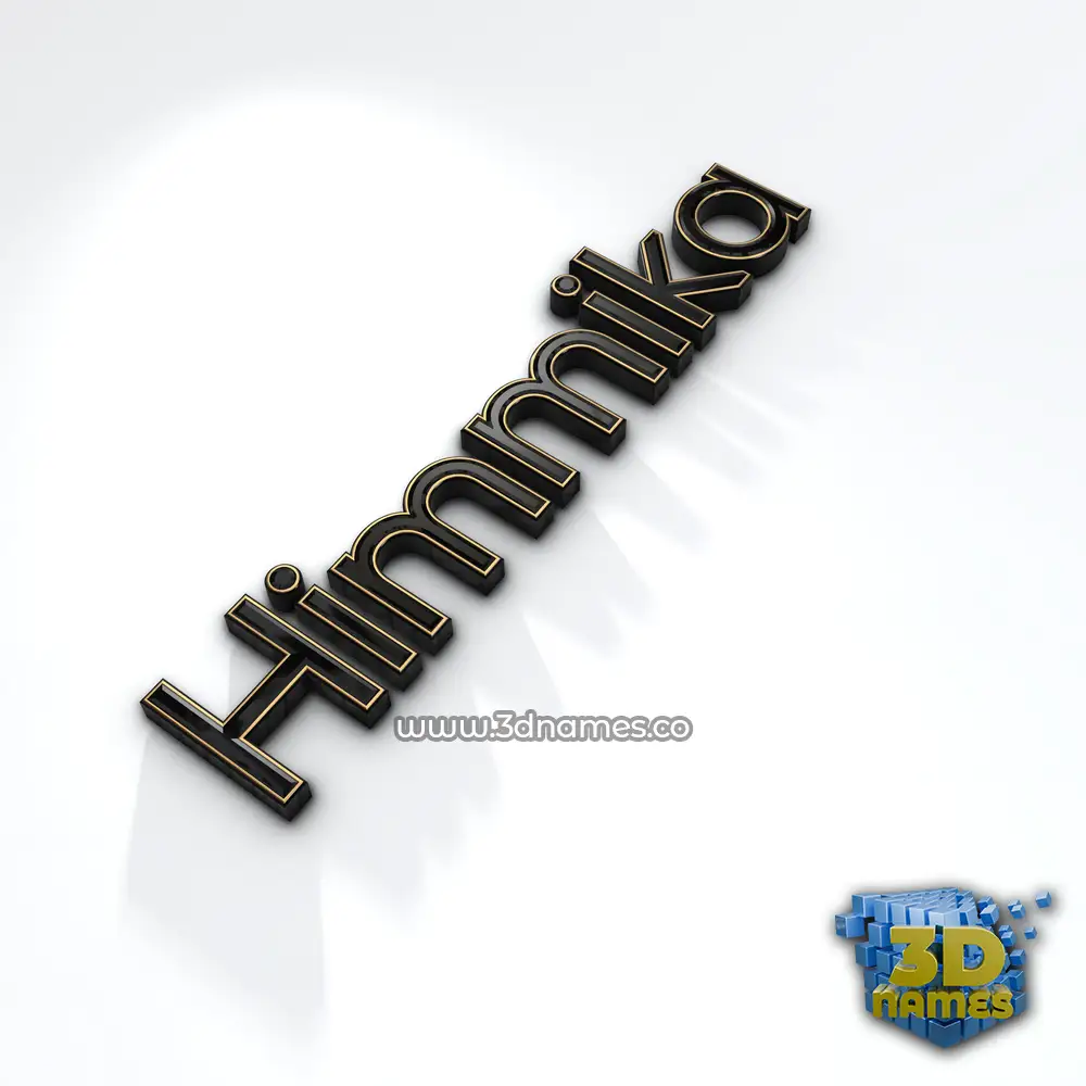 himmika in Black'n'White style - 3D name wallpaper