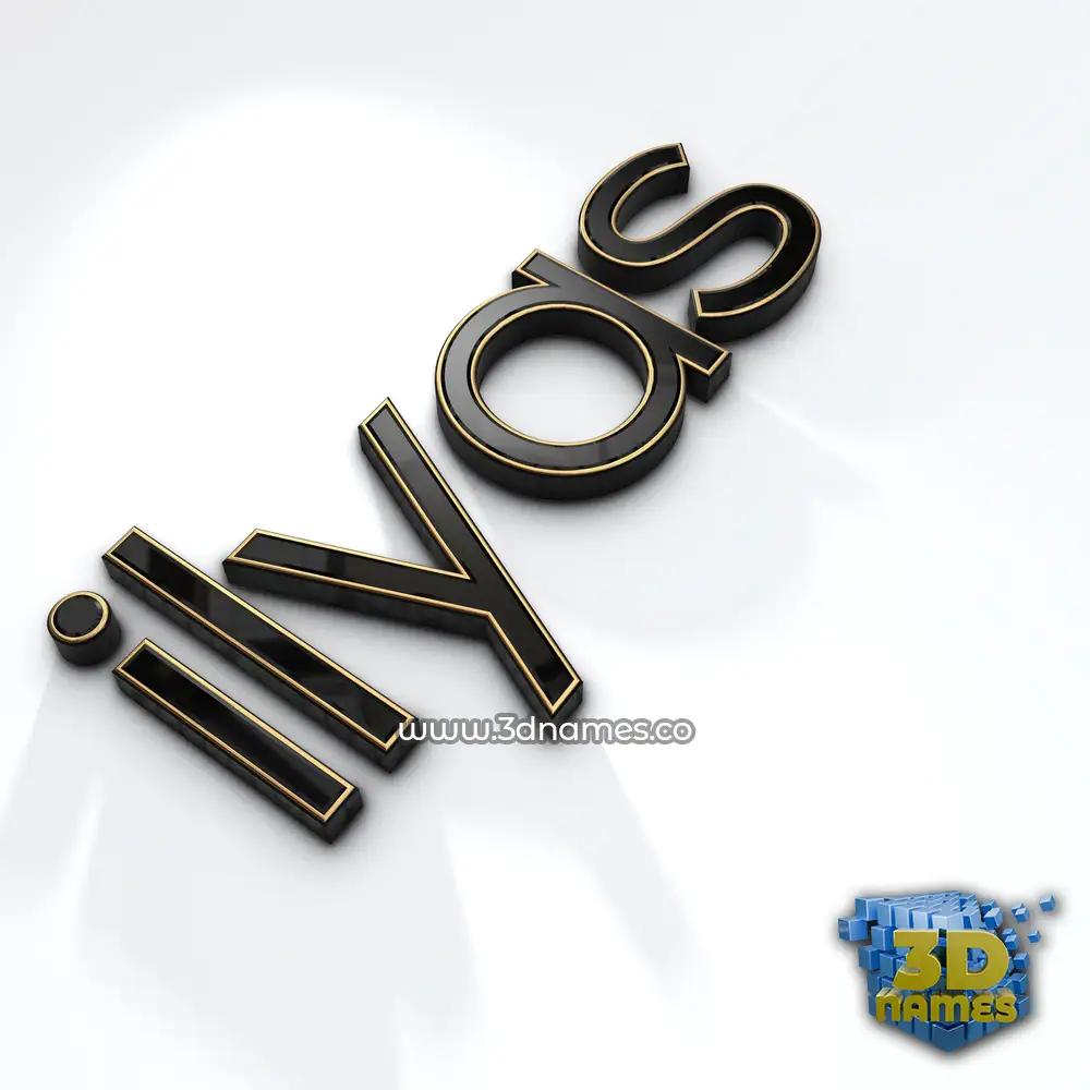 ilyas in Black'n'White style - 3D name wallpaper