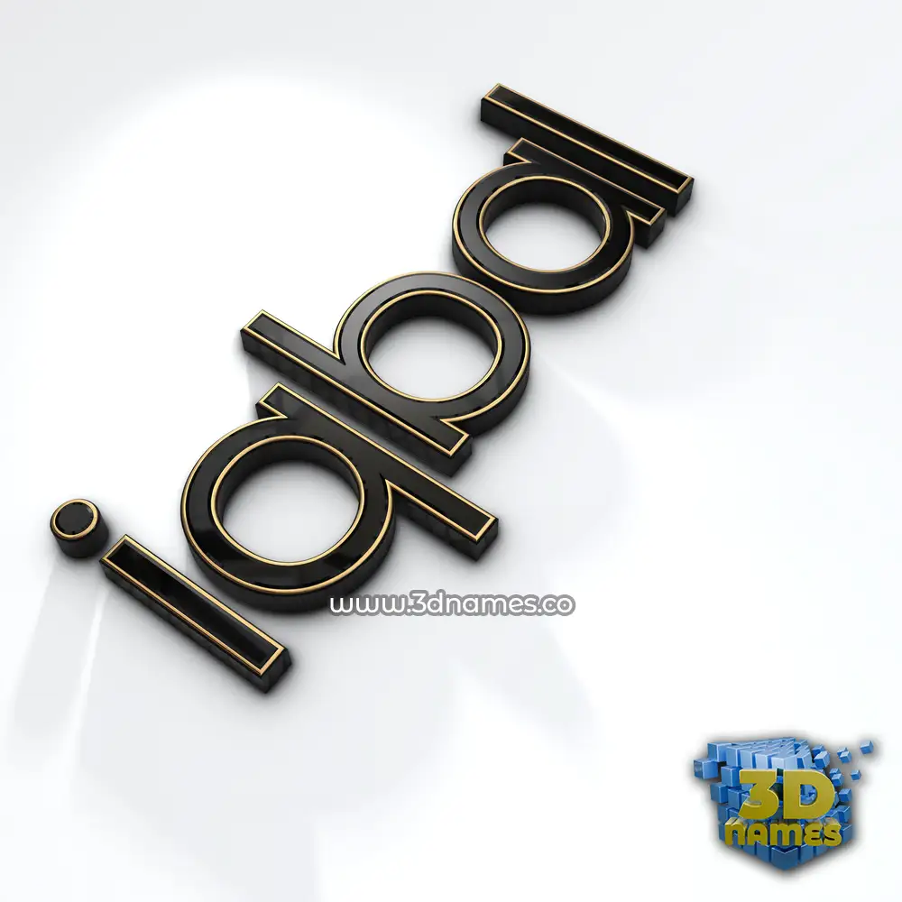 iqbal in Black'n'White style - 3D name wallpaper