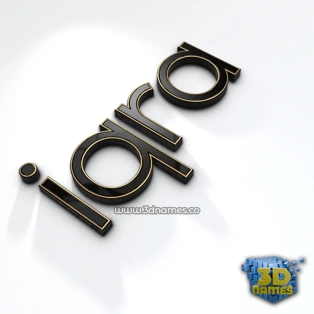 iqra in Black'n'White style - 3D name wallpaper